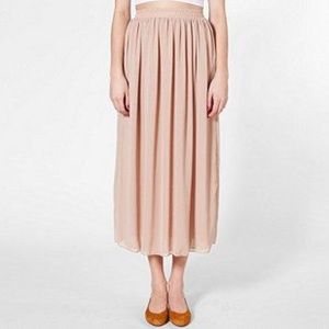 American Apparel Chiffon Double Layer Maxi Skirt